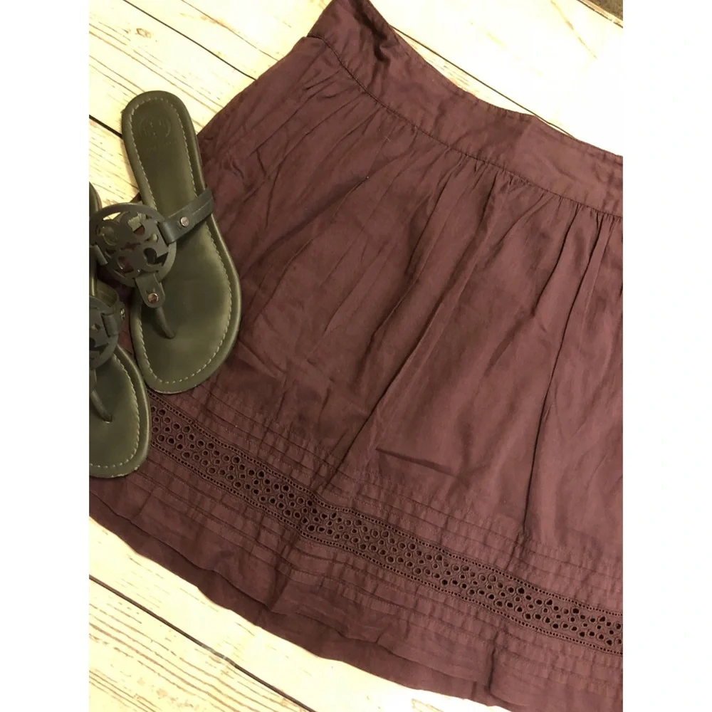 Ann Taylor LOFT Purple 💯Cotton Lined Size 6 Versatile Modern Conservative